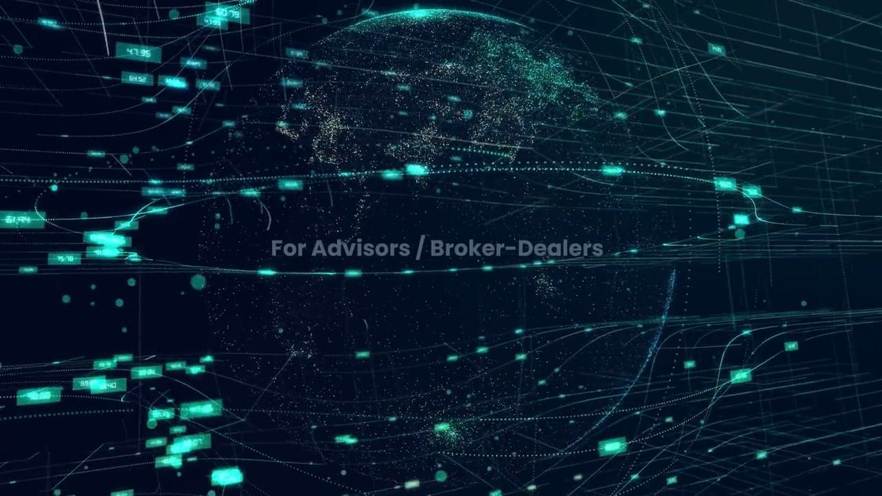 Video thumbnail stating "For advisors / broker-dealers"